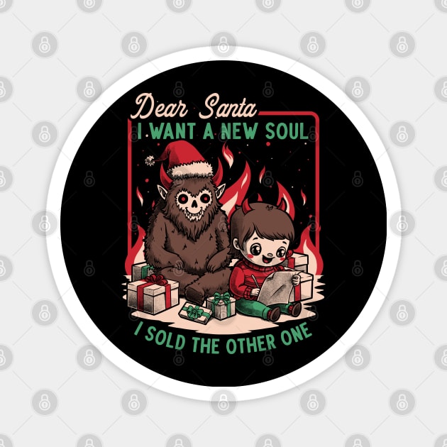 Christmas Demon Pact Magnet by Studio Mootant